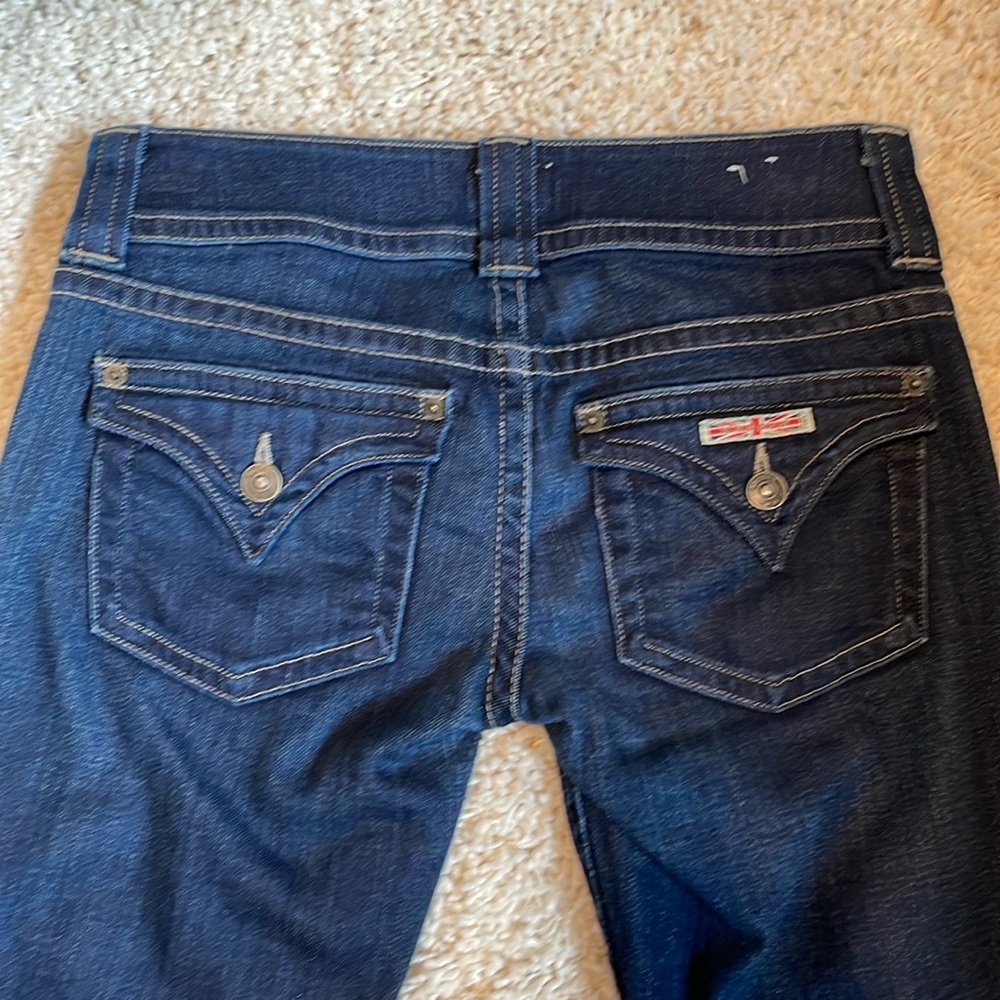 Hudson signature bootcut 26 33 dark blue jeans women stretch cotton Lycra